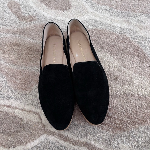 Jack Rogers Audrey Black Slip-On Espadrille Loafer with Tan Woven Sole Sz 9 - Picture 3 of 10